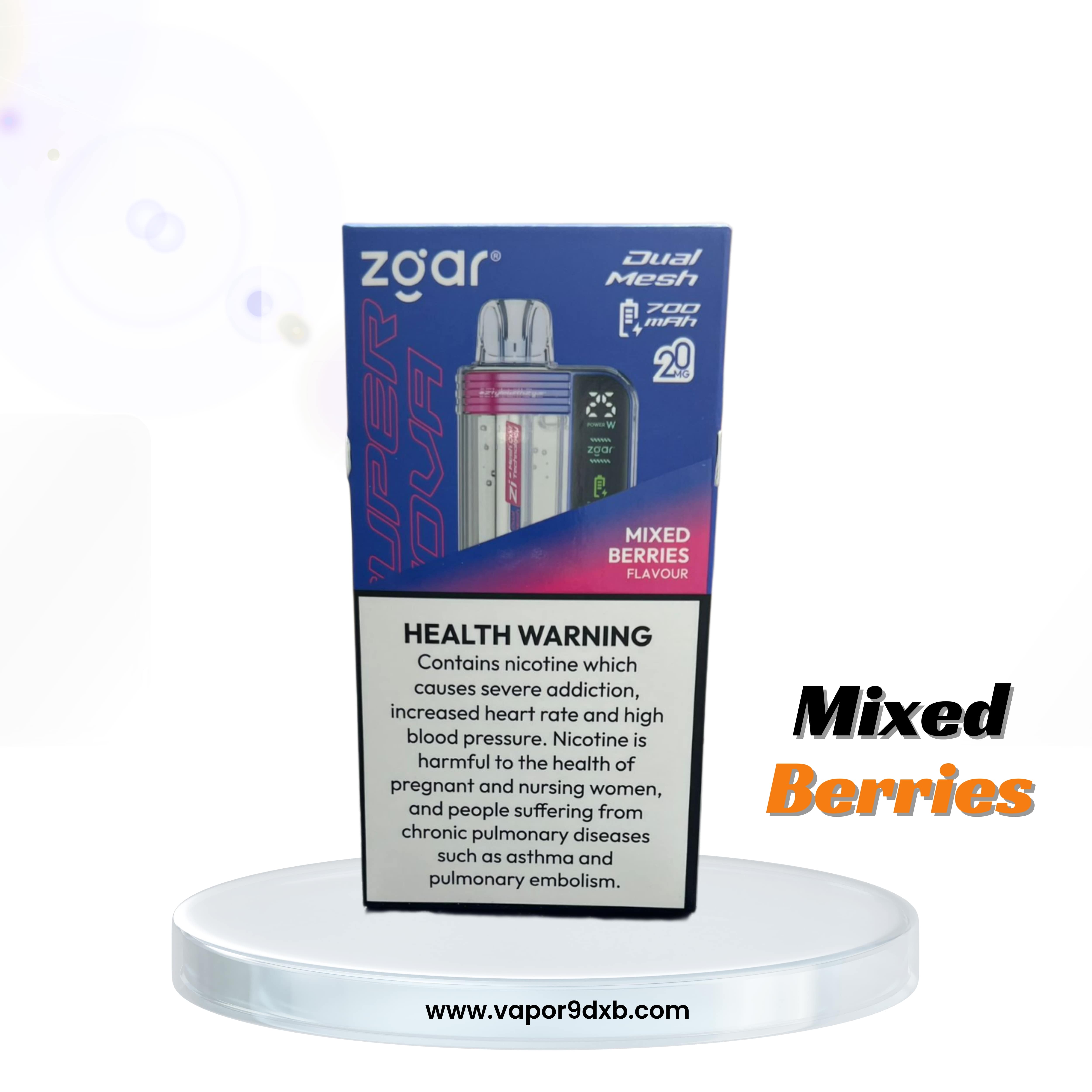 ZGAR Supernova 30000 Puffs 2% (20mg) 18ml Disposable Vape | Buy in Dubai flavor image
