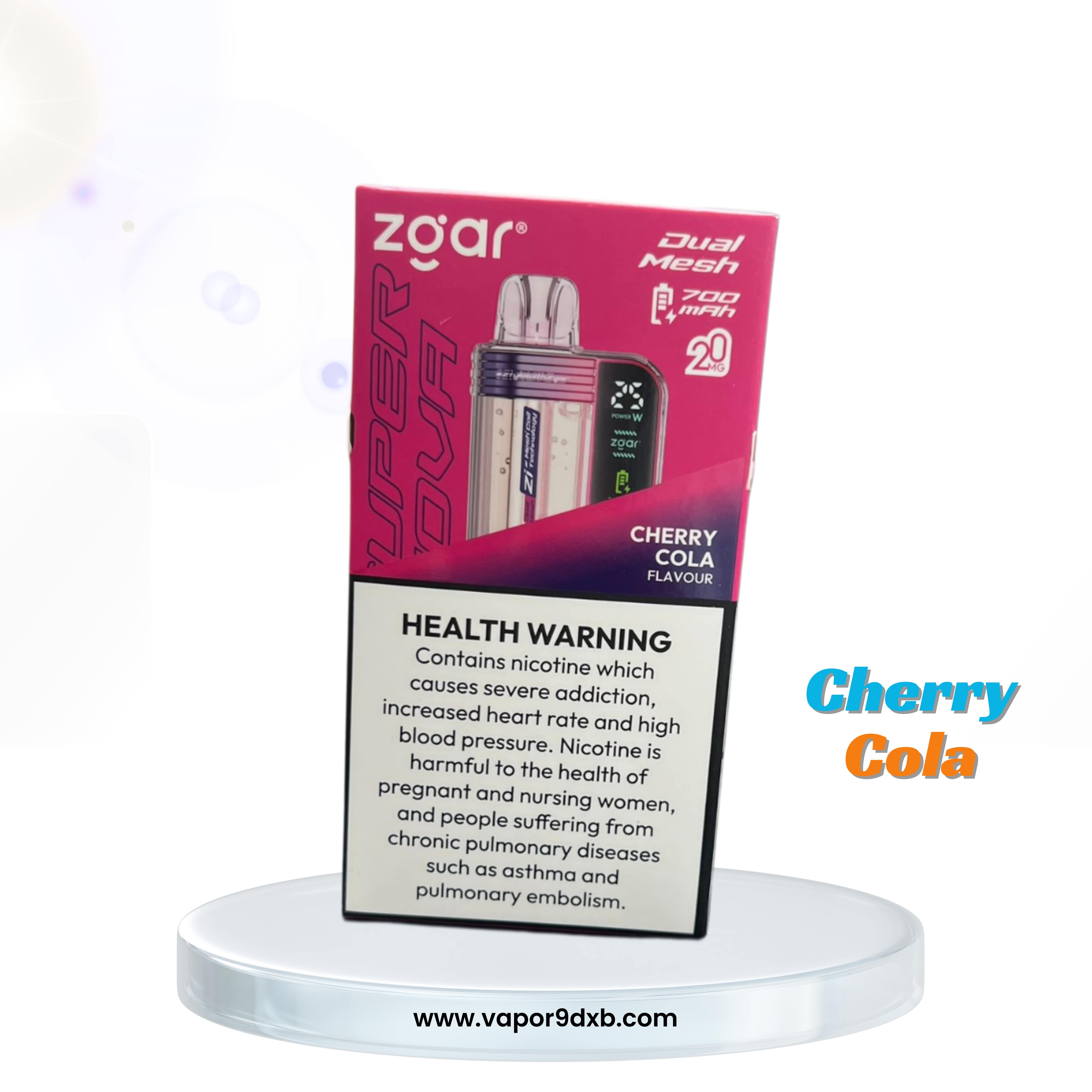 ZGAR Supernova 30000 Puffs 2% (20mg) 18ml Disposable Vape | Buy in Dubai flavor image