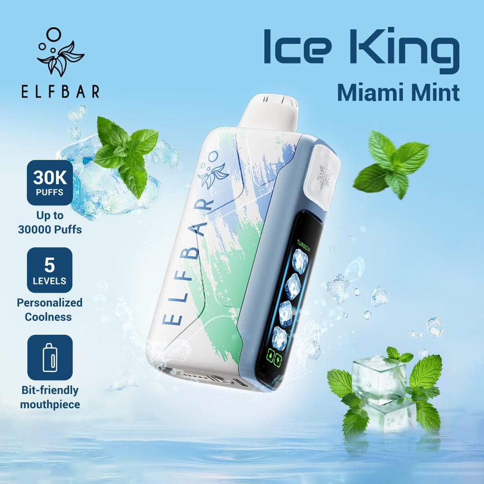 ELFBAR Ice King 30K Disposable Vape – 30,000 Puffs, 5% Nicotine, 20ml flavor image