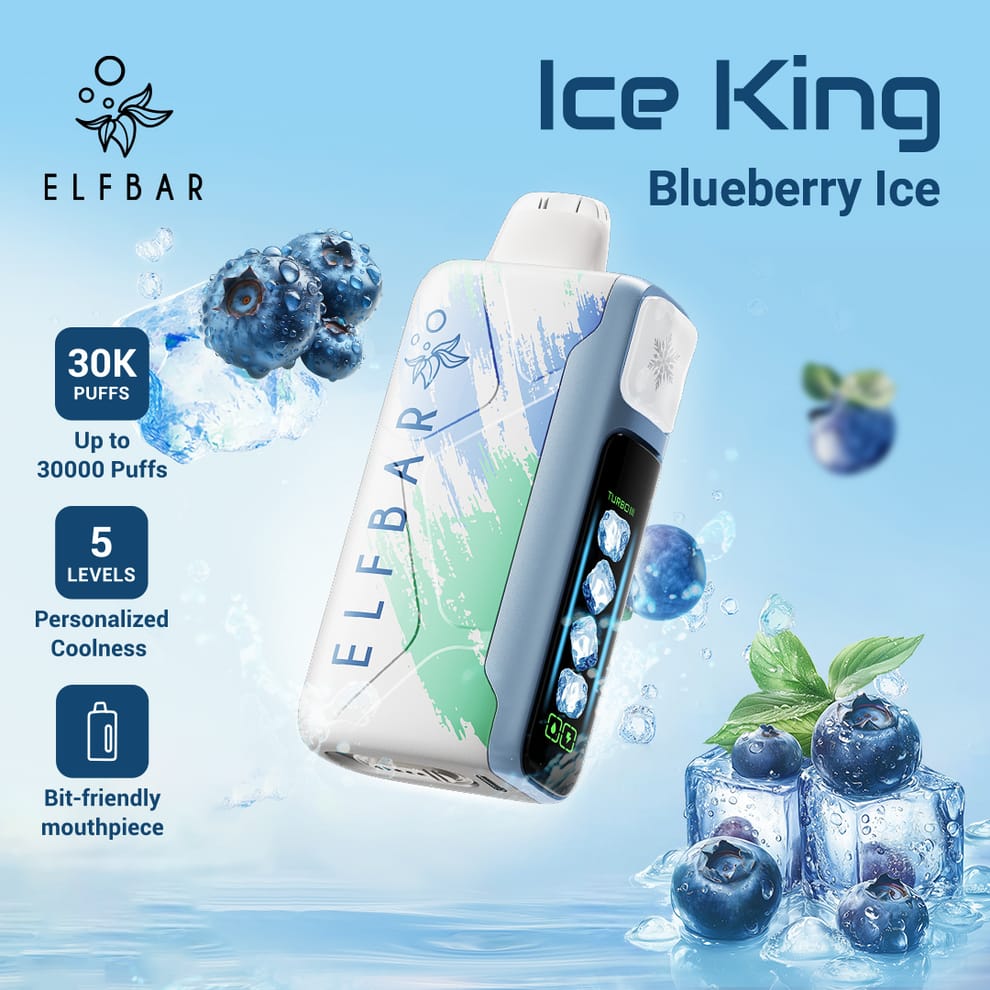 ELFBAR Ice King 30K Disposable Vape – 30,000 Puffs, 5% Nicotine, 20ml flavor image