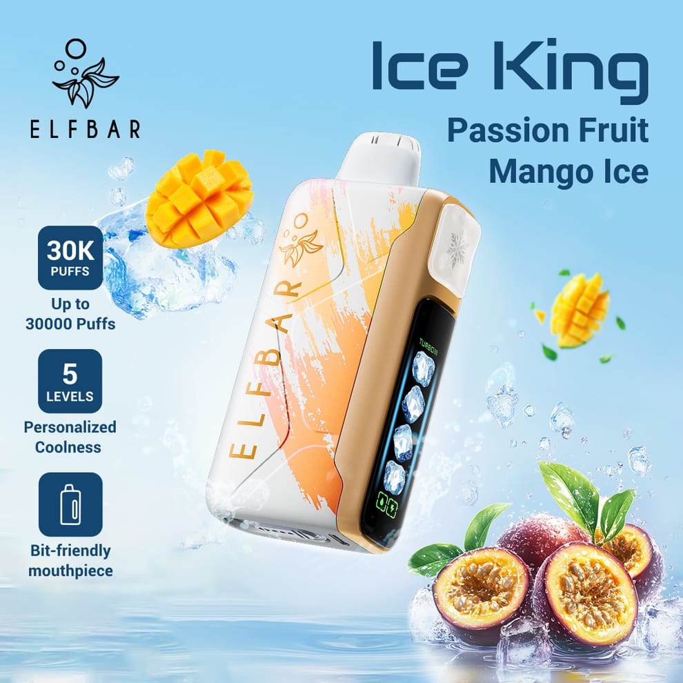 ELFBAR Ice King 30K Disposable Vape – 30,000 Puffs, 5% Nicotine, 20ml flavor image