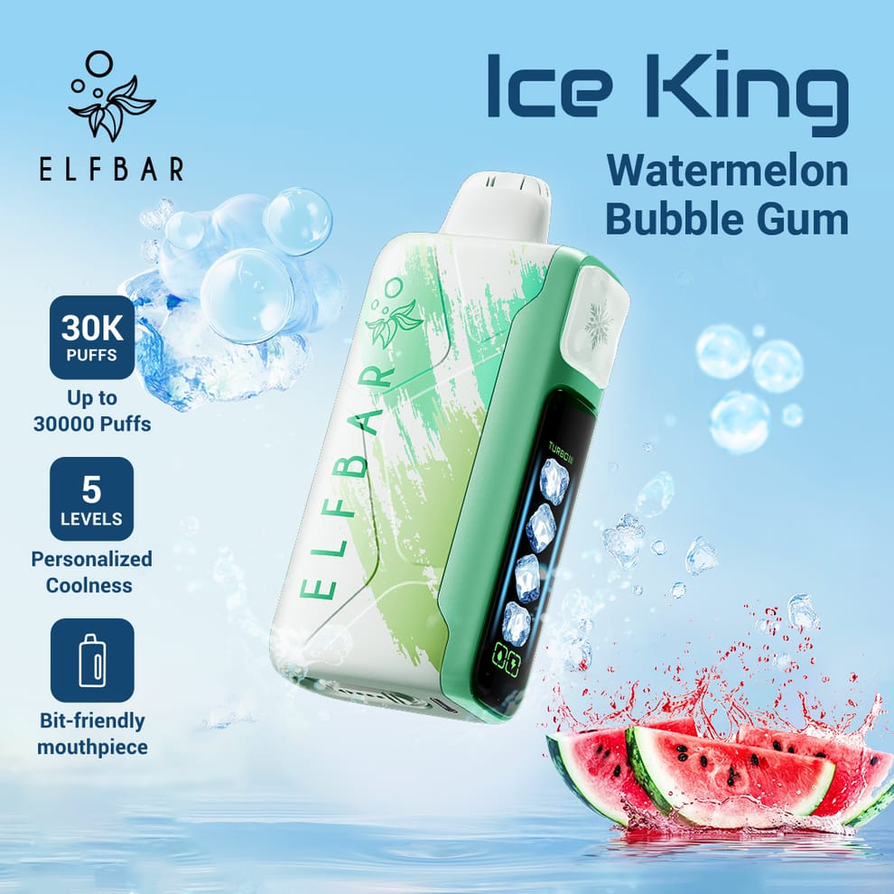 ELFBAR Ice King 30K Disposable Vape – 30,000 Puffs, 5% Nicotine, 20ml flavor image