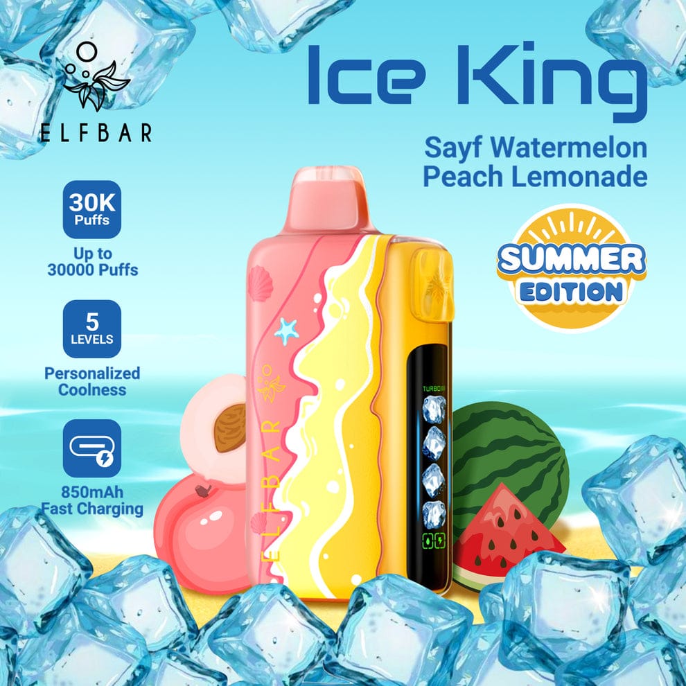 ELFBAR Ice King 30K Disposable Vape – 30,000 Puffs, 5% Nicotine, 20ml flavor image