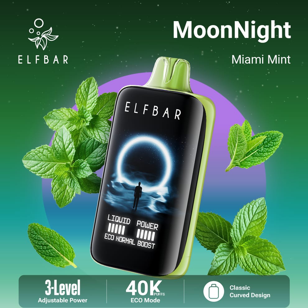 Elfbar Moonnight 40K Puffs Disposable Vape – 50mg/5% Nicotine – Dubai Edition flavor image