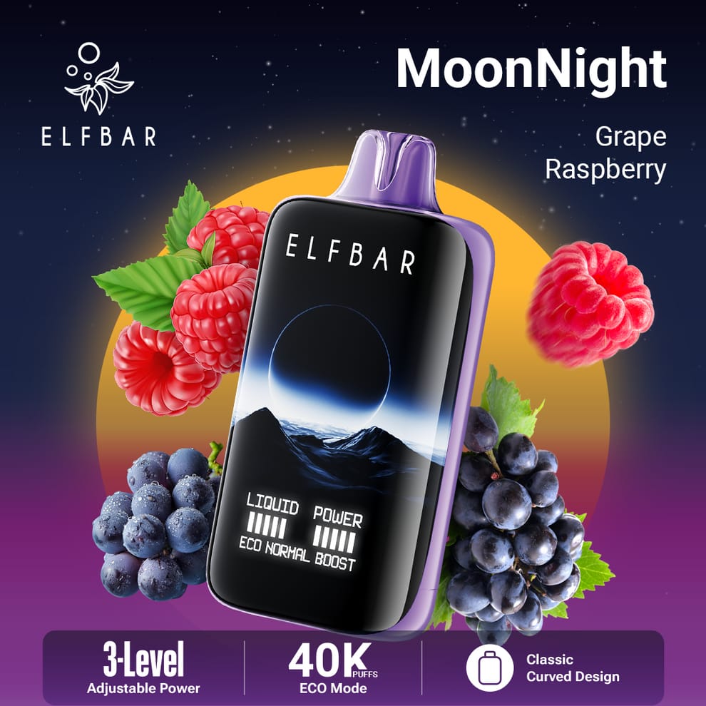 Elfbar Moonnight 40K Puffs Disposable Vape – 50mg/5% Nicotine – Dubai Edition flavor image