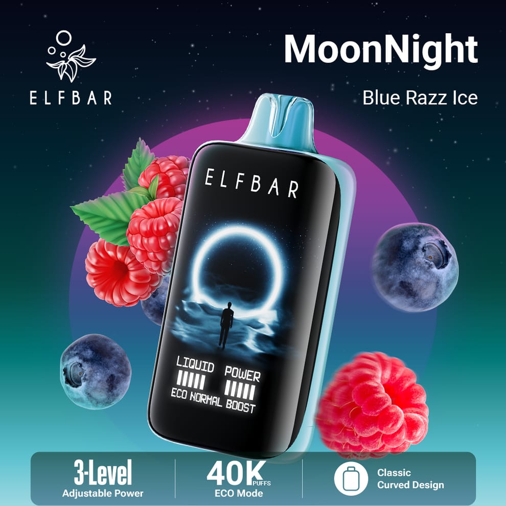 Elfbar Moonnight 40K Puffs Disposable Vape – 50mg/5% Nicotine – Dubai Edition flavor image