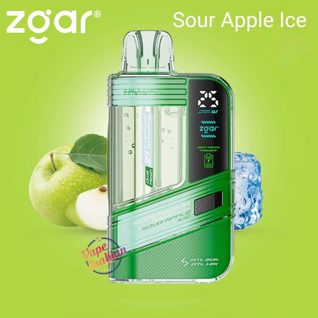 ZGAR Supernova 30000 Puffs 2% (20mg) 18ml Disposable Vape | Buy in Dubai