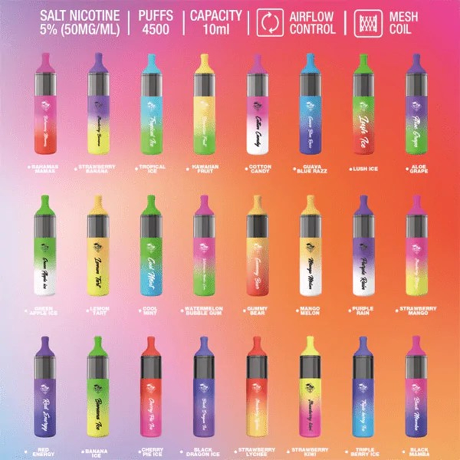 Tugvoat Evo 4,500 Puffs Disposable Vape – 50mg Nicotine | UAE