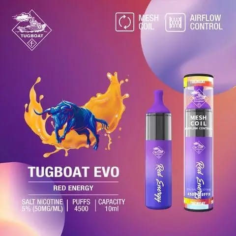 Tugvoat Evo 4,500 Puffs Disposable Vape – 50mg Nicotine | UAE flavor image