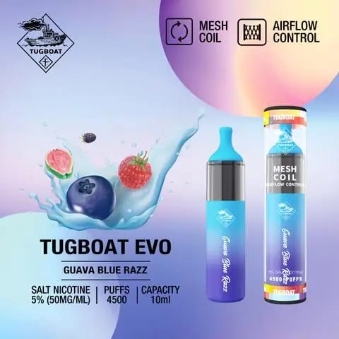 Tugvoat Evo 4,500 Puffs Disposable Vape – 50mg Nicotine | UAE flavor image