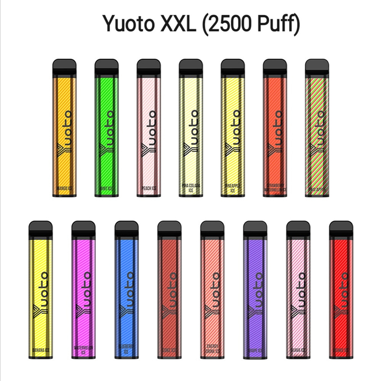 Yuoto XXL 2500 Puffs Disposable Vape – 50mg Nicotine | UAE