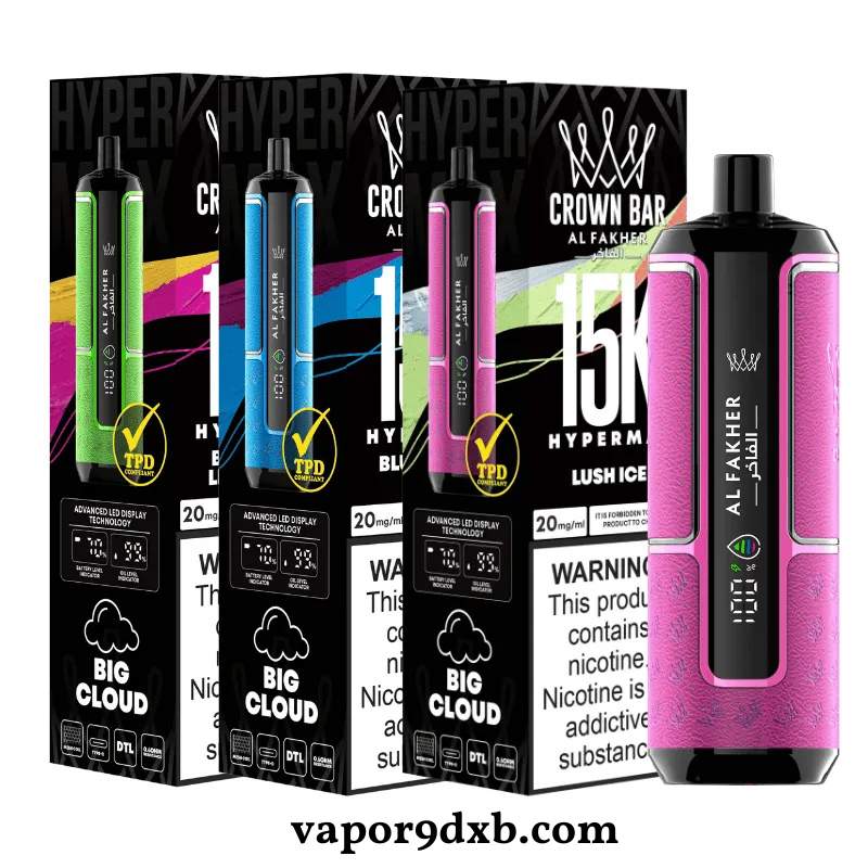 Al Fakher Hypermax 15000 Puffs Disposable Vape – 6mg Nicotine | Dubai UAE