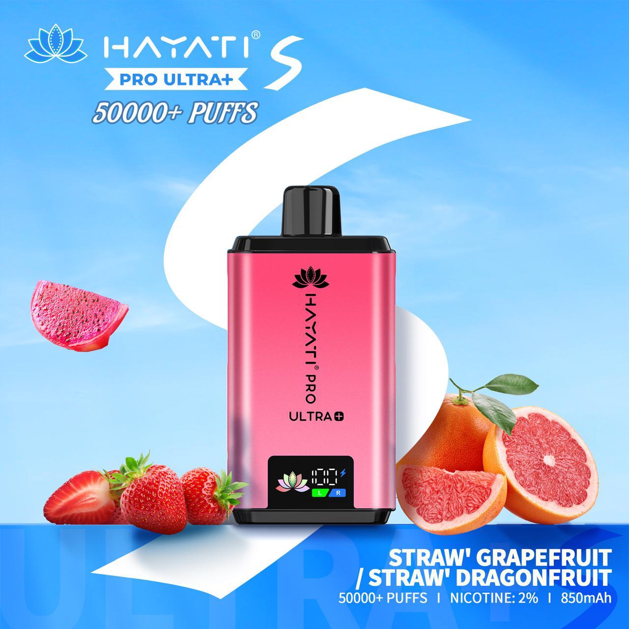 Hayati Pro Ultra+ 50000 Puffs Disposable Vape 50mg in Dubai UAE flavor image