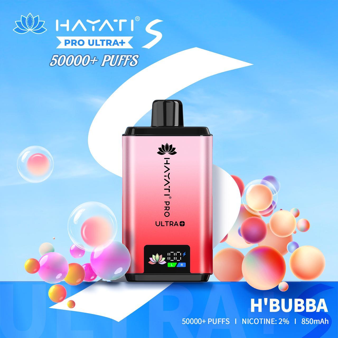 Hayati Pro Ultra+ 50000 Puffs Disposable Vape 50mg in Dubai UAE flavor image